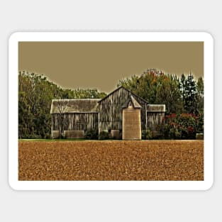 Golden Field Beautiful Barn No.1 Sticker